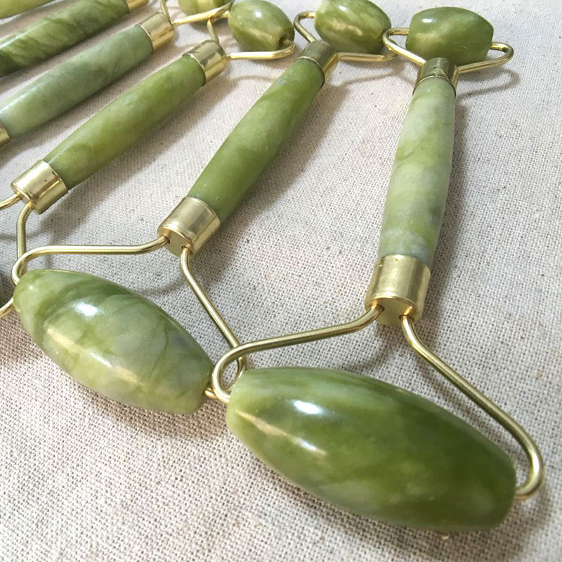 Jade Roller for Face - Double-Ended Facial Massage Tool
