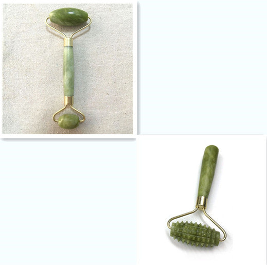 Jade Roller for Face - Double-Ended Facial Massage Tool