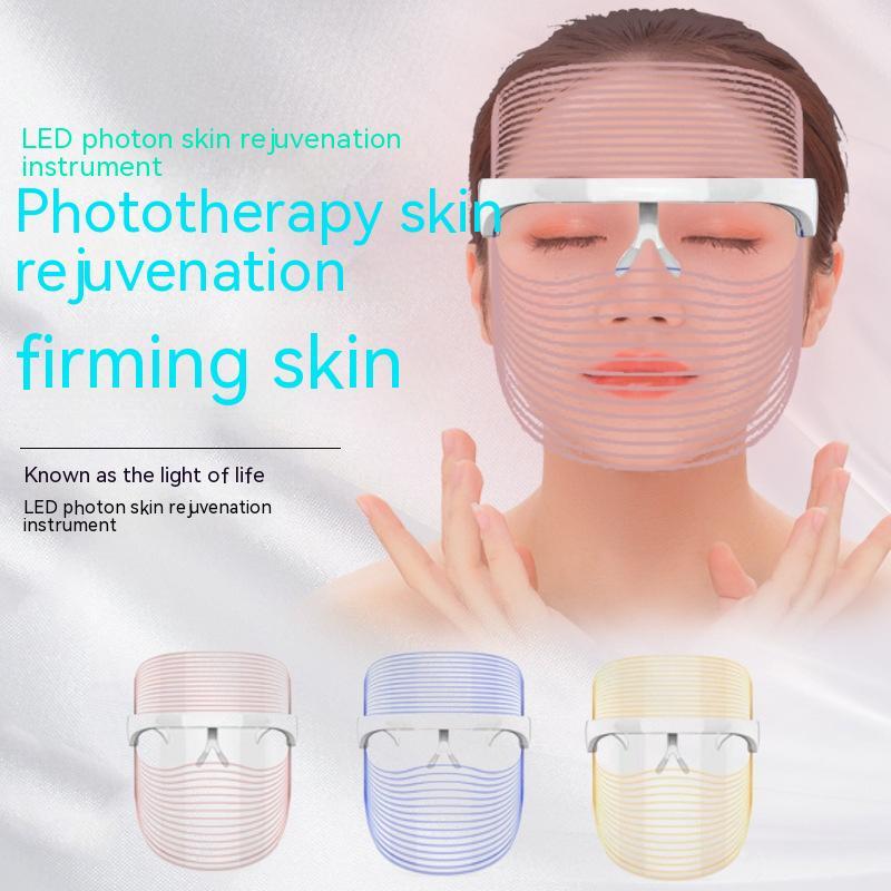 LED Light Therapy Face Mask - 3 Color Photon Skin Rejuvenation